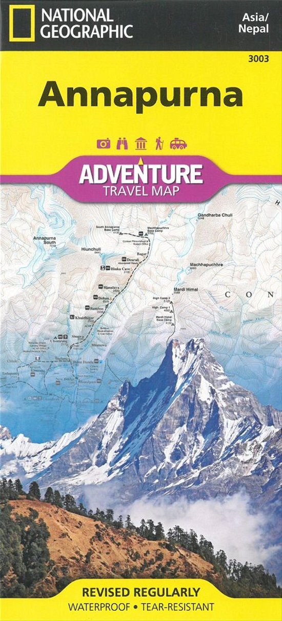 Annapurna, Nepal: Travel Maps International Adventure Map - National Geographic - Books - National Geographic Maps - 9781566955218 - August 2, 2012