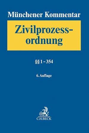 Cover for Wolfgang Krüger · Münchener Kommentar zur Zivilprozessordnung  Bd. 1: §§ 1-354 (Hardcover Book) (2020)