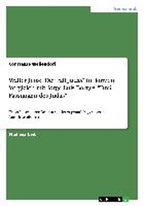 Cover for Wellendorf · Walter Jens: &quot;Der Fall Judas (Book) [German edition] (2008)
