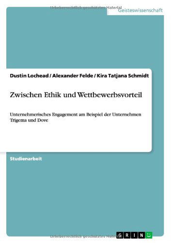 Cover for Kira Tatjana Schmidt · Zwischen Ethik Und Wettbewerbsvorteil (Paperback Book) [German edition] (2012)