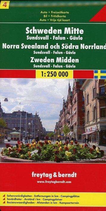 Cover for Freytag &amp; Berndt · Freytag &amp; Berndt Road + Leisure Map: Schweden Mitte (Hardcover bog) (2012)