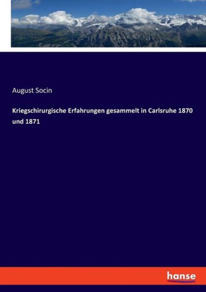 Cover for Socin · Kriegschirurgische Erfahrungen ge (Book) (2019)