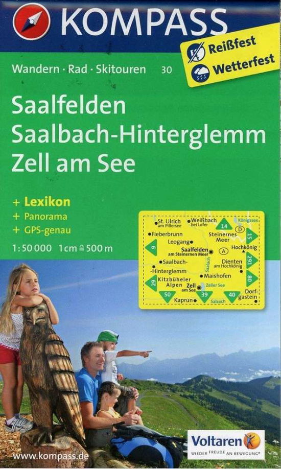 Cover for Mair-Dumont / Kompass · Saalfelden Saalbach Zell am See, Kompass Wanderkarte 30 (Print) (2011)