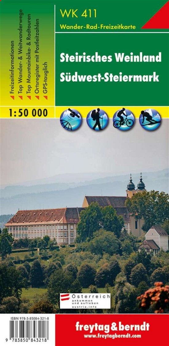 Cover for Freytag-berndt Und Artaria Kg · Freytag Berndt Wanderkt.WK411 Steir.Wei (Book)