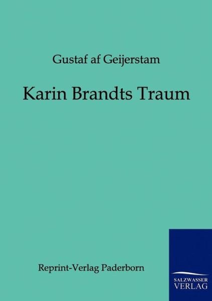 Cover for Gustaf af Geijerstam · Karin Brandts Traum (Paperback Book) [German edition] (2012)