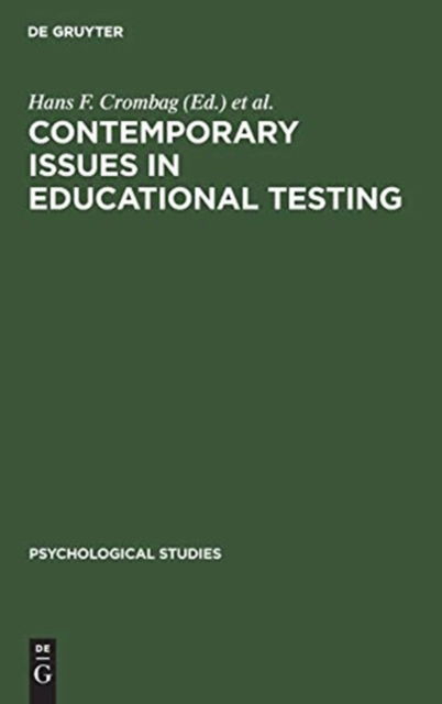 Cover for International Symposium on Educational Testing Hague 1973. · Contemporary issues in educational testing (Book) (1974)