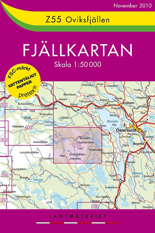 Cover for Lantmäteriet · Fjällkartan Z: Oviksfjällen (Hardcover Book) (2011)