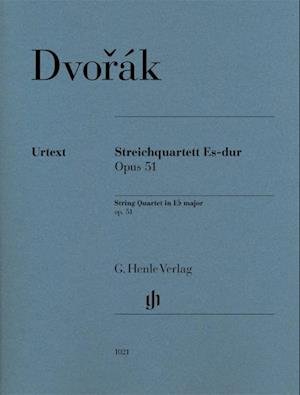 Cover for Antonin Dvorak · String Quartet E flat major op. 51 (Pocketbok) (2021)