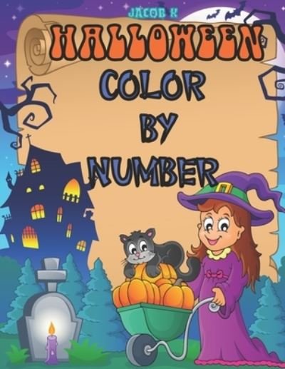 Cover for K · Halloween Color By Number (Pocketbok) (2020)