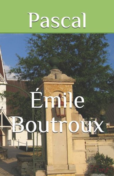 Cover for Emile Boutroux · Pascal (Paperback Book) (2020)