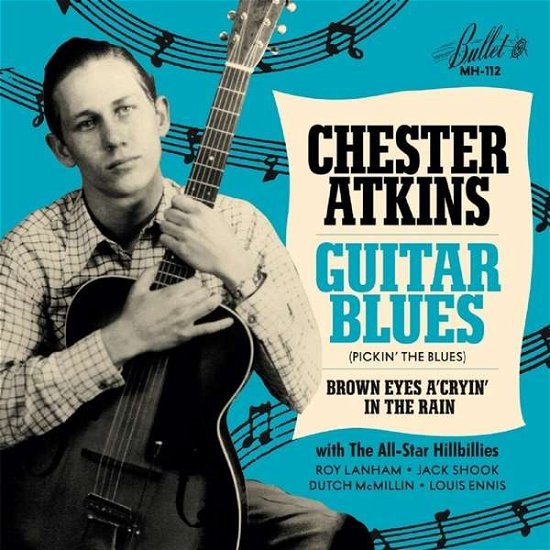 Cover for Chet Atkins · Guitar Blues / Brown Eyes A Cryin' In The Rain (BLUE VINYL) (LP) (2017)