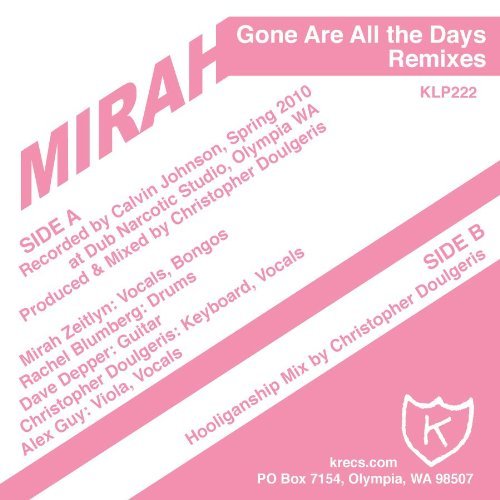Gone All The Days - Mirah - Musik - SECRETLY CANADIAN - 0789856122219 - 1. Oktober 2013