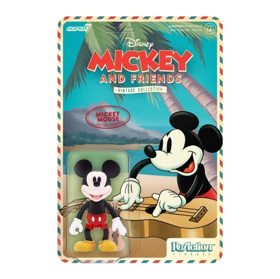 Disney Reaction Figures - Vintage Collection Wave 2 - Mickey Mouse (Hawaiian Holiday) - Disney - Merchandise - SUPER 7 - 0840049814219 - 20. juli 2022