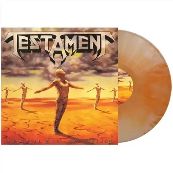 Cover for Testament · Practice What You Preach (VINYYLI) [Orange Bone Swirl Colored Vinyl edition] (2025)