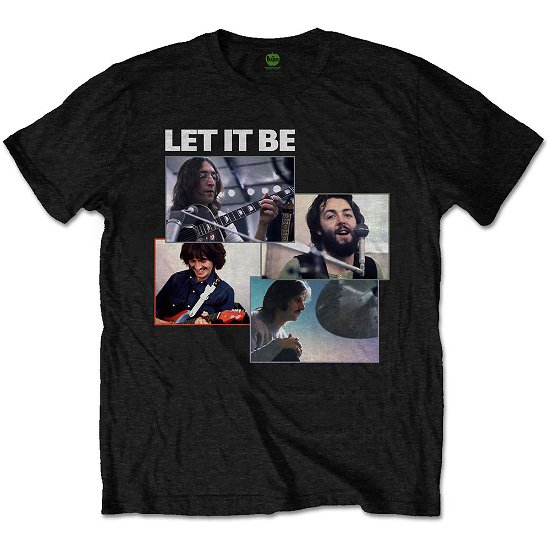 The Beatles Unisex T-Shirt: Let It Be Recording Shots - The Beatles - Merchandise -  - 5056368636219 - 