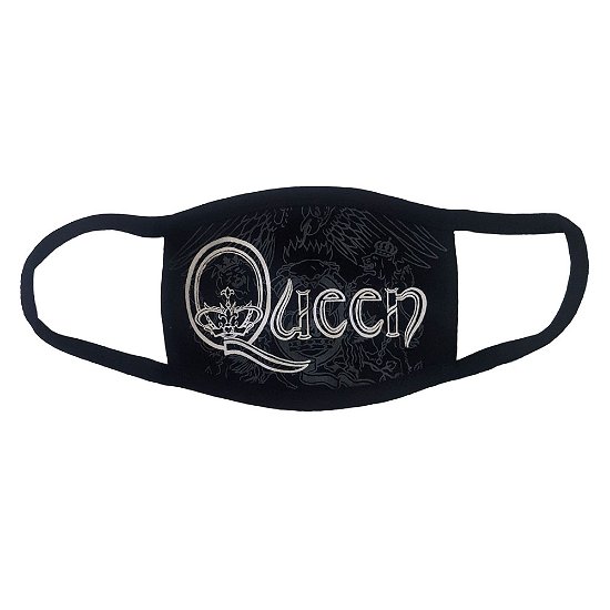 Cover for Queen · Queen Face Mask: White Retro Logo (MERCH)