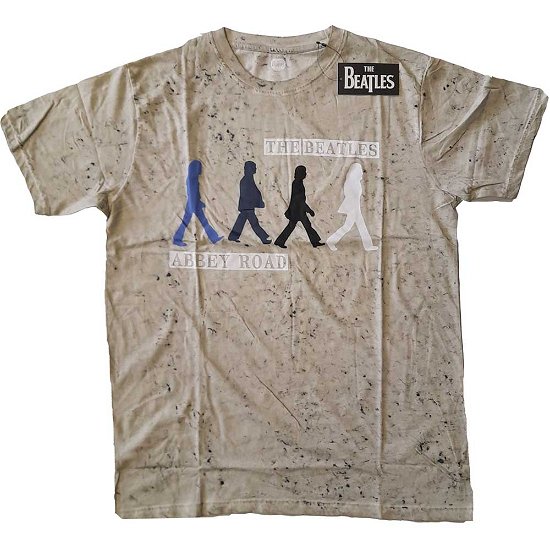 The Beatles Unisex T-Shirt: Abbey Road Colours (Wash Collection) - The Beatles - Merchandise -  - 5056561011219 - 