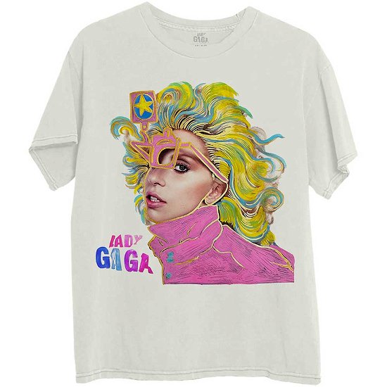 Lady Gaga Unisex T-Shirt: Colour Sketch - Lady Gaga - Merchandise -  - 5056737245219 - 