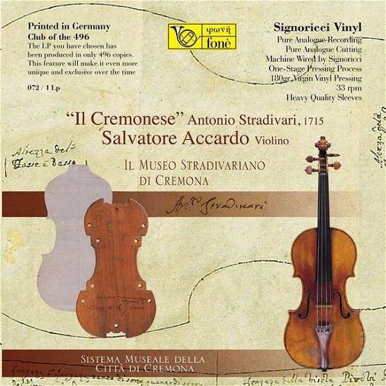 Cover for Salvatore Accardo · Il Cremonese (LP) (2015)