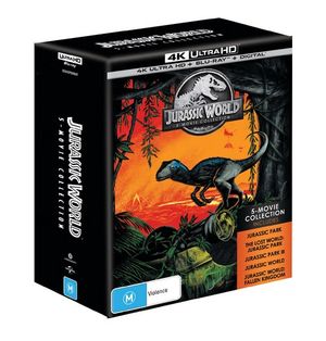 Cover for N/a · Jurassic Park / Jurassic Park - The Lost World / Jurassic Park III / Jurassic World / Jurassic World (UHB / BD) (4K Ultra HD) (2018)