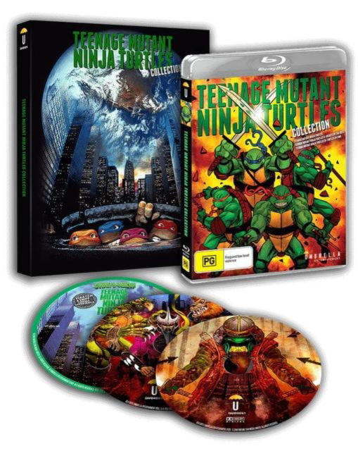 Cover for Blu-ray · Teenage Mutant Ninja Turtles Trilogy (USA Import) (Blu-ray) (2024)