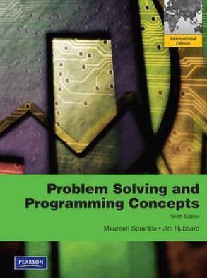 Cover for Maureen Sprankle · Problem Solving &amp; Programming Concepts: International Edition (Paperback Book) (2011)