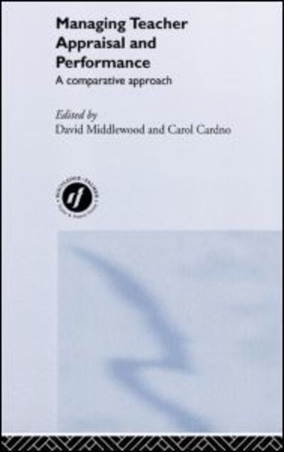 Cover for D Middlewood · Managing Teacher Appraisal and Performance (Innbunden bok) (2001)