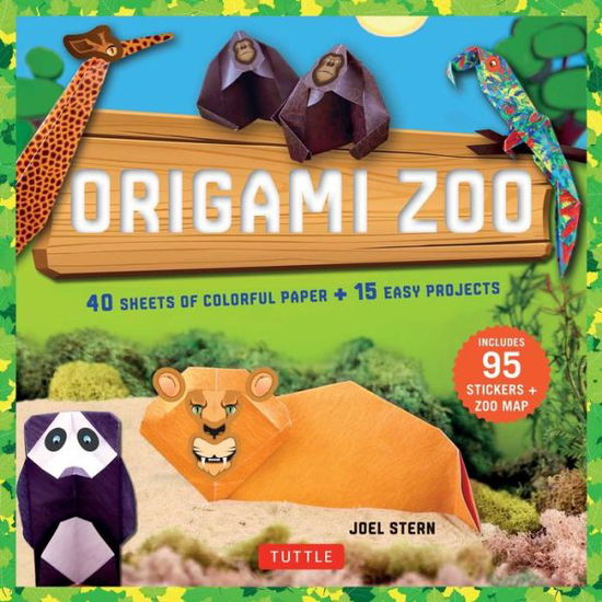 Cover for Joel Stern · Origami Zoo Kit: Make a Complete Zoo of Origami Animals!: Kit with Origami Book, 15 Projects, 40 Origami Papers, 95 Stickers &amp; Fold-Out Zoo Map (Book) [Book and Kit Ed. edition] (2016)