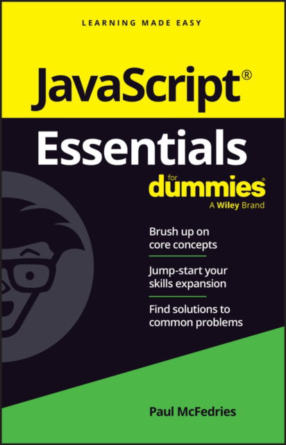 Cover for McFedries, Paul (Logophilia Limited) · JavaScript Essentials For Dummies (Taschenbuch) (2024)