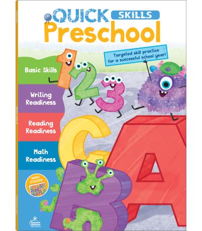 Cover for Carson Dellosa Education · Quick Skills Preschool Workbook (Book) (2023)