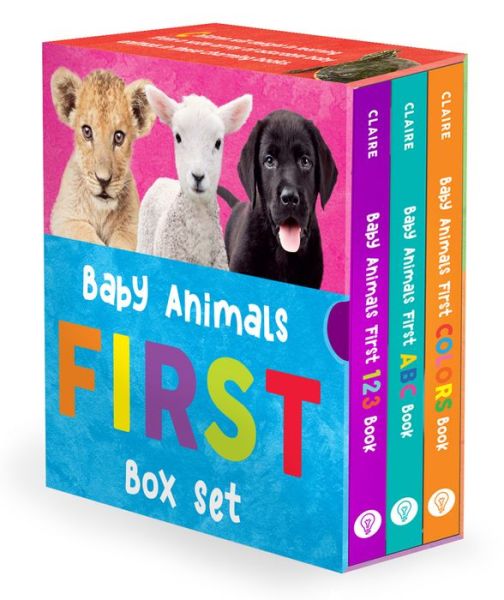 Cover for Alexandra Claire · Baby Animals First Box Set: 123, ABC, Colors - Baby Animals First Series (Paperback Book) (2022)