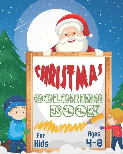 Cover for Nooga Publish · Christmas Coloring Book For Kids Ages 4-8 (Pocketbok) (2019)