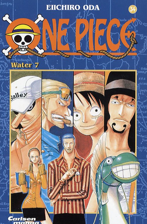 Cover for Eiichiro Oda · One Piece.¤Carlsen manga., 34: One Piece 34 - Water 7 (Hæftet bog) [1. udgave] (2007)