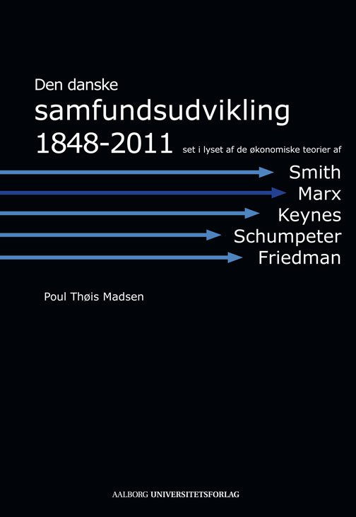 Cover for Poul Thøis Madsen · Den danske samfundsudvikling 1848-2011 set i lyset af de økonomiske teorier af Smith, Marx, Keynes, Schumpeter, Friedman (Bog) [1. udgave] (2011)