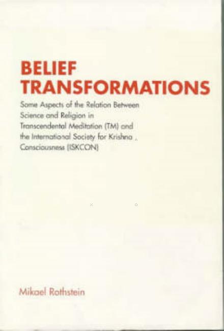 Cover for Mikael Rothstein · Belief transformations (Book) [1st edition] (1996)