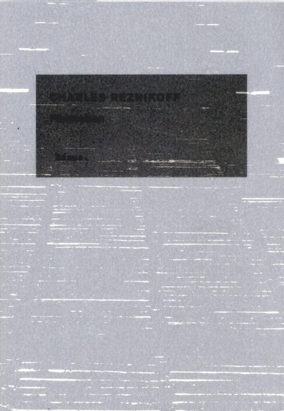 Cover for Charles Reznikoff · Förintelsen (Book) (2013)