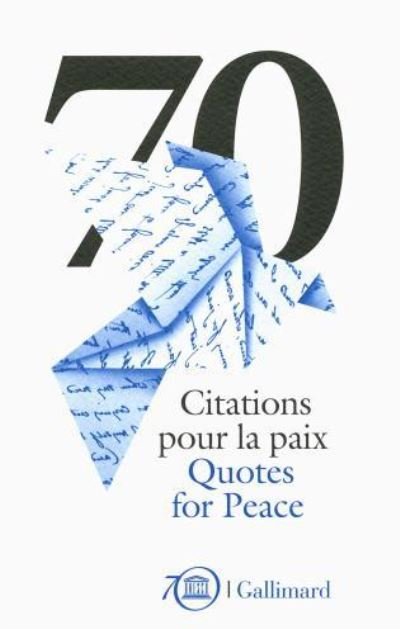 Cover for Unesco · 70 Quotes For Peace Unesco?s 70Th Anniversary Celebrations (Paperback Bog) (2015)