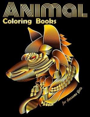 Cover for Masab Press House · Animal Coloring Books for Awesome Girls (Taschenbuch) (2020)
