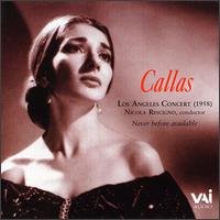 1958 Los Angeles Concert - Maria Callas - Musik - VAI - 0089948118220 - 28. Dezember 1999