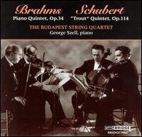 Cover for Brahms / Schubert / Szell / Budapest String · Piano Quintets (CD) (1996)