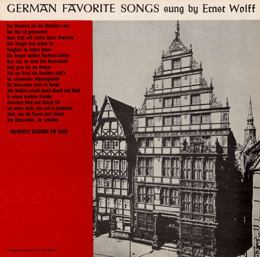 Cover for Ernst Wolff · German Favorite Songs (CD) (2012)