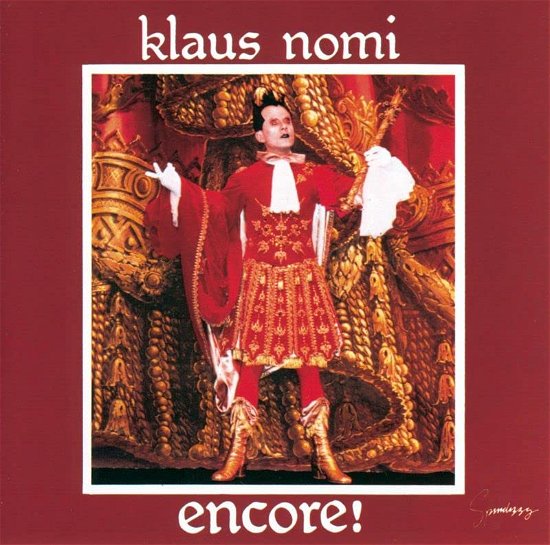 Cover for Klaus Nomi · Encore (nomi's Best) (CD) [Digipak] (2023)
