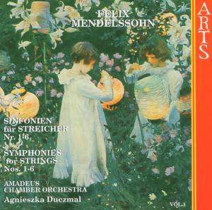 Mendelssohn / String Symphony - Vol 1 - Amadeus Co/duczmal - Musiikki - ARTS MUSIC - 0600554729220 - maanantai 14. heinäkuuta 1997