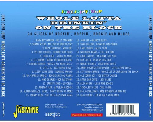 Whole Lotta Drinkin’ On The Block - V/A - Music - JASMINE - 0604988317220 - April 16, 2021