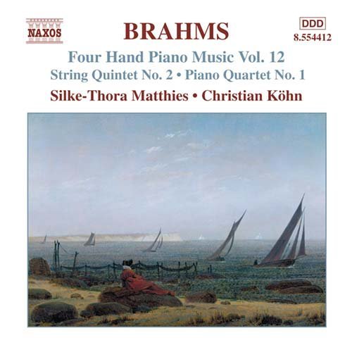 Four Hand Piano Music 12 - Brahms / Matthies / Koln - Musik - NAXOS - 0636943441220 - 21. september 2004