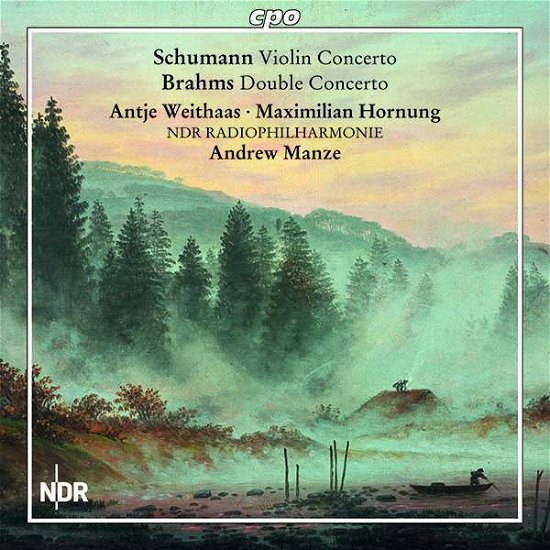 Cover for Brahms / Weithaas / Manze · Violin Concerto Double Concert (CD) (2020)