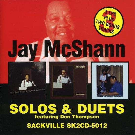 Solos & Duets - Jay Mcshann - Musik - SACKVILLE - 0778132501220 - 9 augusti 2012