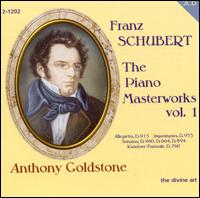 Piano Masterworks 1 - Schubert - Musiikki - DIVINE ART - 0809730120220 - tiistai 24. lokakuuta 2006