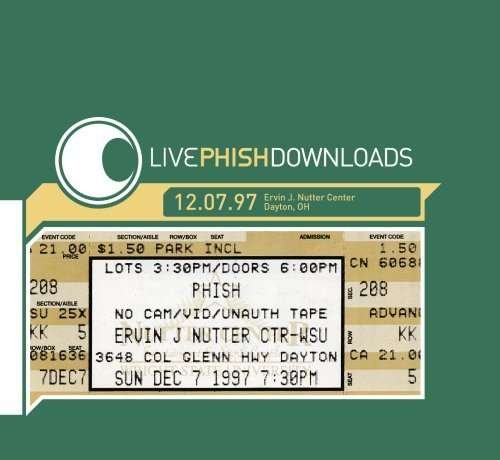 Cover for Phish · Live Phish 12/07/97 (CD) (1990)