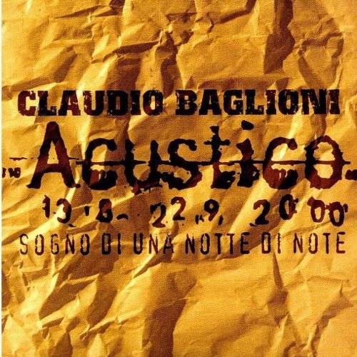 Cover for Claudio Baglioni · Sogno Di Una Notte Di Note (CD) (2011)